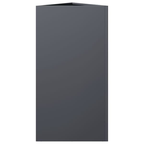 Odlingslådor 2 st antracit triangulär 40x34,5x75 cm stål