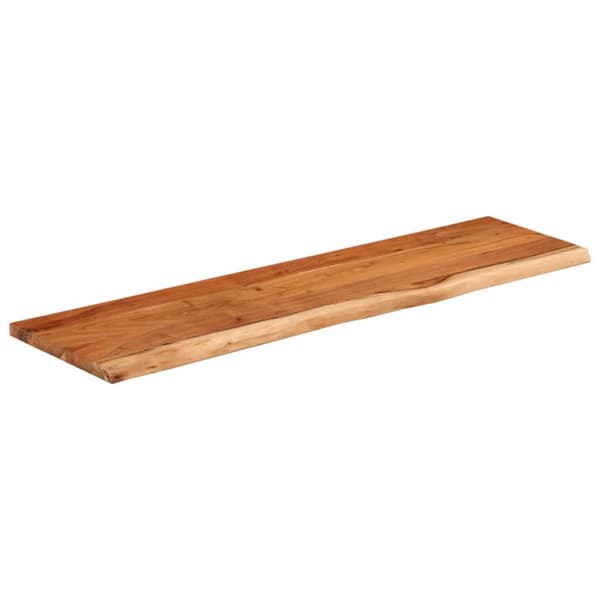 Bordsskiva 140x40x3,8 cm rektangulär massiv akacia rustik kant
