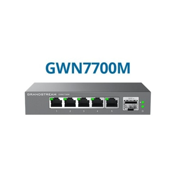 Grandstream GWN7700M Series GWN7700M - switch - 5 portar - ohanterad Svart