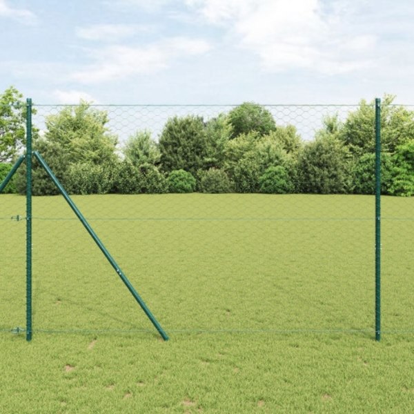 Hexagonstängsel Grå 1.6x100 m Stål