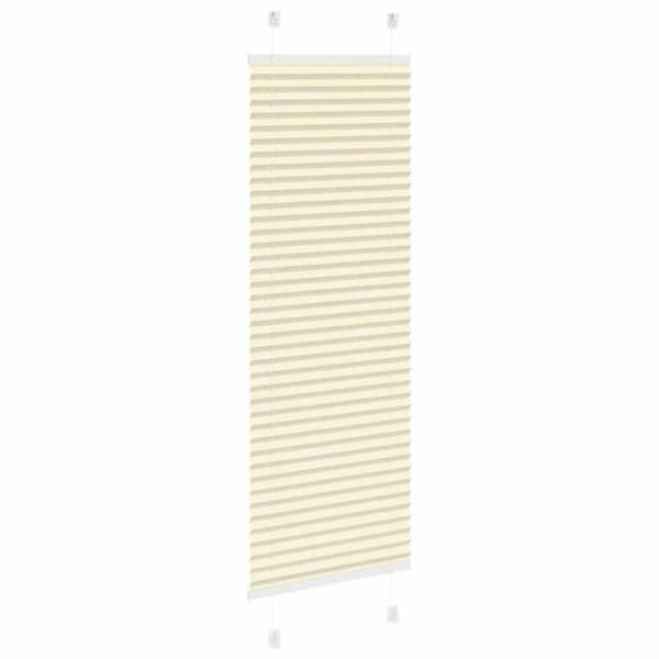 Plisserad persienn cremefärgad 50x150cm tyg bredd 49,4cm