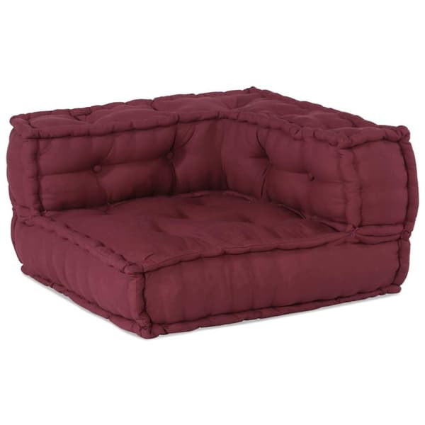 Modulär soffa rödbrun 70x70x54 tyg