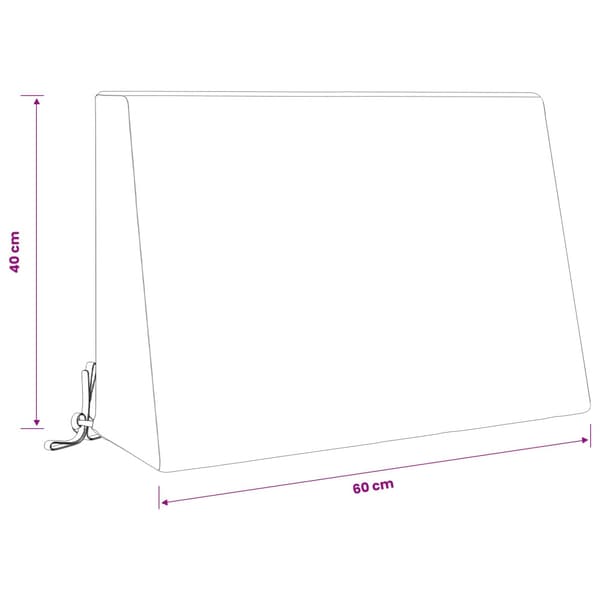 Ryggkudde SOEST 100% Polyester Flerfärgsdesign 60 x 20 x 40 cm