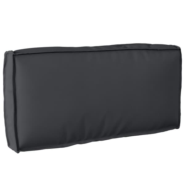 Pallkuddset 2 pcs Svart Oxford Tyg