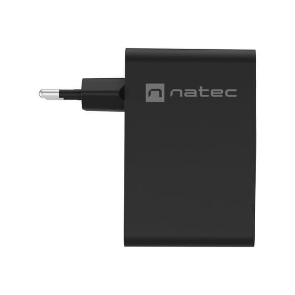 Natec Ribera strömadapter - GaN - USB, 3 x USB-C - 100 Watt