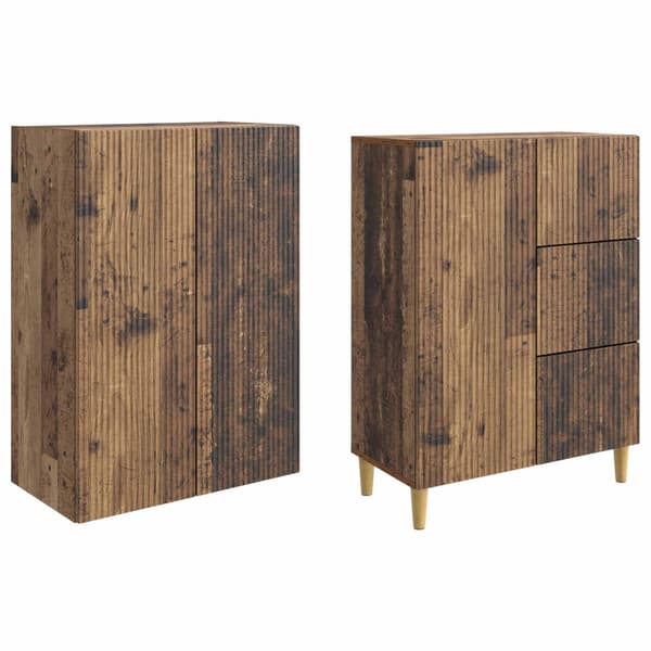 Skåpset 2 pcs 66 x 34,5 x 90 cm Konstruerat trä