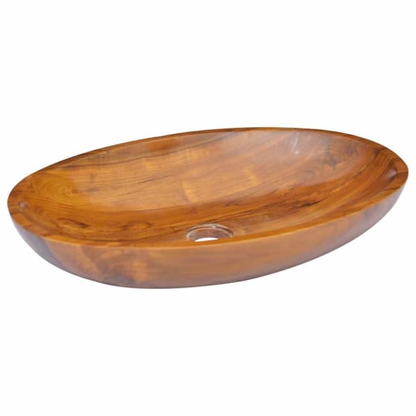 Handfat massiv teak 60x40x10 cm