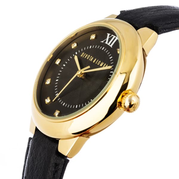 DEVOTA & LOMBA DL006W-02BLAC - Quartz Klocka Dam (34MM)