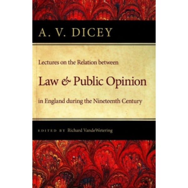 Lectures on the Relation Between Law & Public Opinion (häftad, eng)