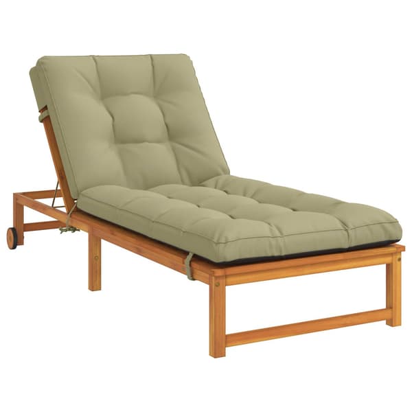 Solstol Kudde VIANEN 100% Polyester Ljusgrön 200 x 80 x 8 cm