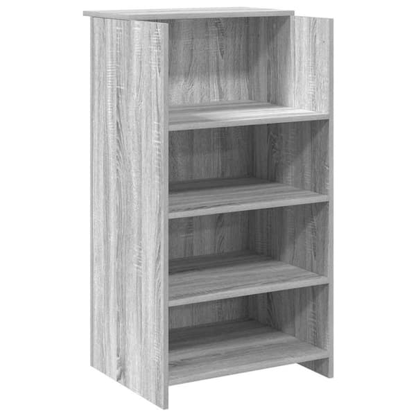 Receptionsdisk grå sonoma 155x50x103,5 cm konstruerat trä