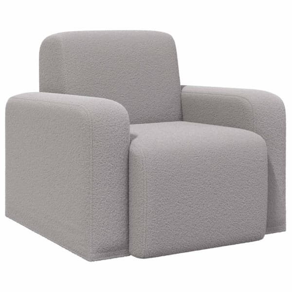 Fåtölj Ljusgrå Bouclé