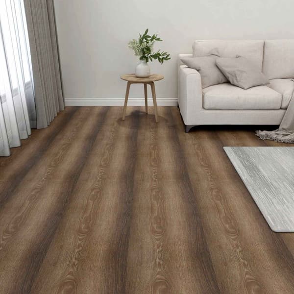 Golvplankor 55 pcs Brun 5,11 m² PVC