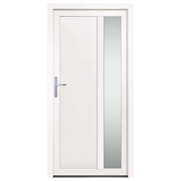 Ytterdörr vit 98x200 cm PVC