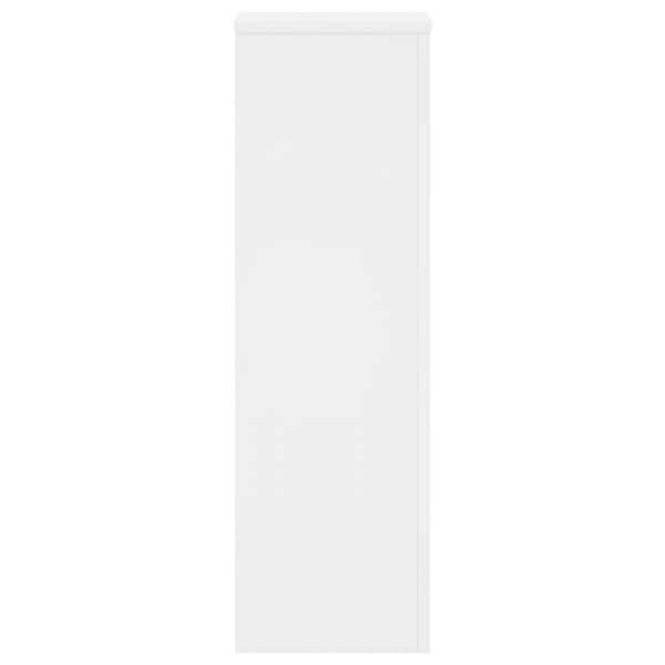 Växtställ 2 st vit 25x25x80 cm konstruerat trä
