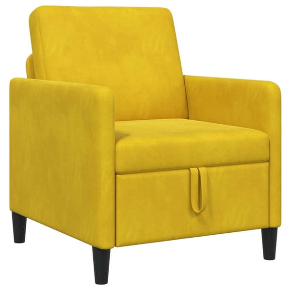 Soffa med förvaring Gul 72 x 78 x 87 cm Polyester