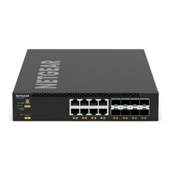 NETGEAR M4350 Series M4350-8X8F - switch - 16 portar - Administrerad - rackmonterbar Svart