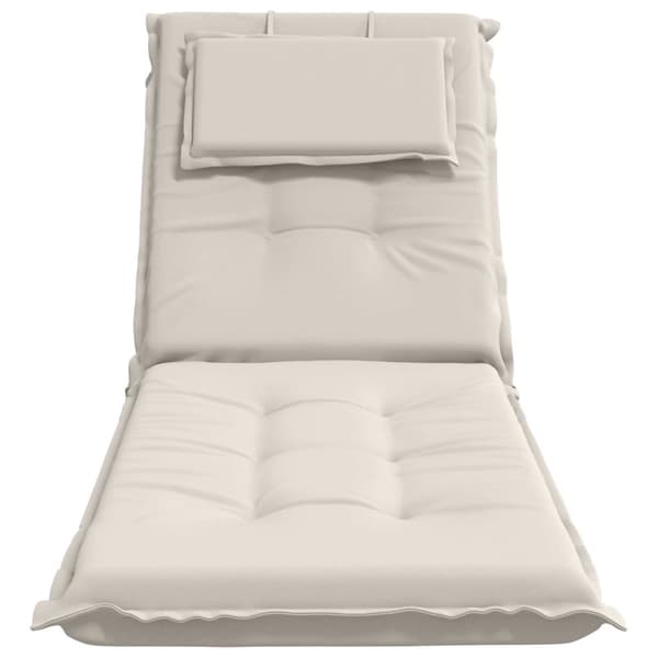 Solstol Kudde GEMERT 100% Polyester Vit 190 x 50 x 9 cm