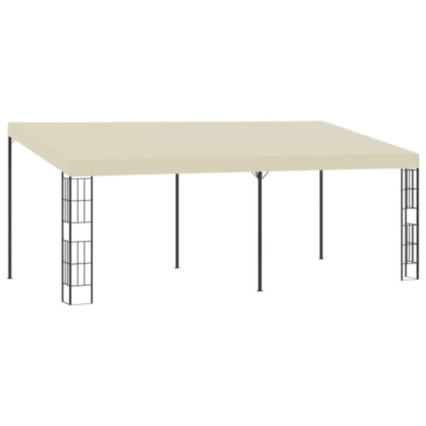 Väggmonterad paviljong 3x6 m gräddvit tyg