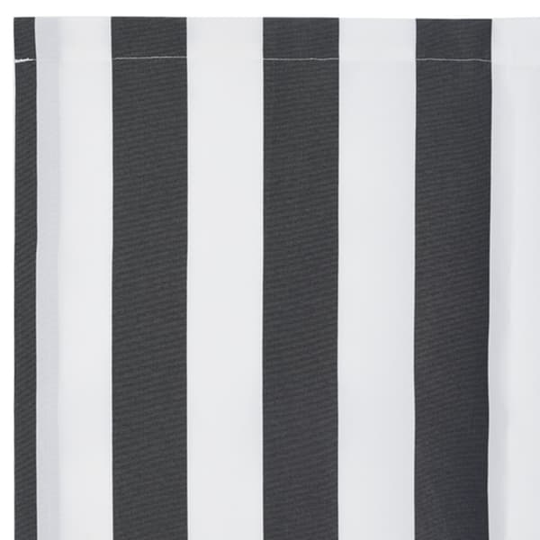 Markisväv Antracit och vitt 3,5 x 2 m Polyester