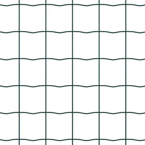 Stängsel med stolpe Grön 0,6 x 25 m Stål och PVC
