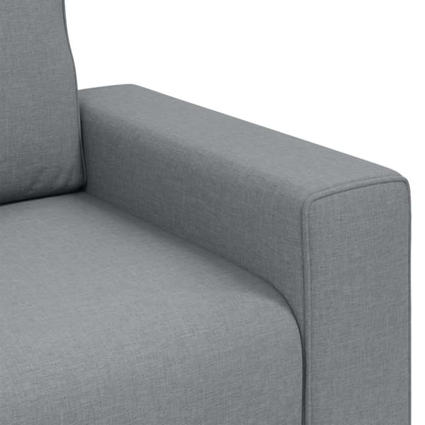 Soffstol Ljusgrå 100 cm tyg