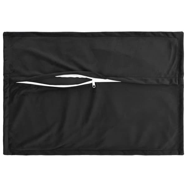 Kuddöverdrag 2 st HOUTEN Svart 30 x 50 cm Sammet
