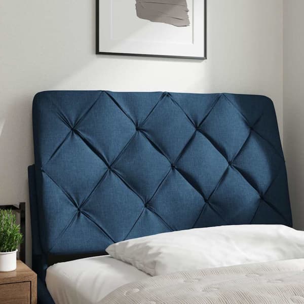 Headboard Cushion Blue 80 cm Fabric