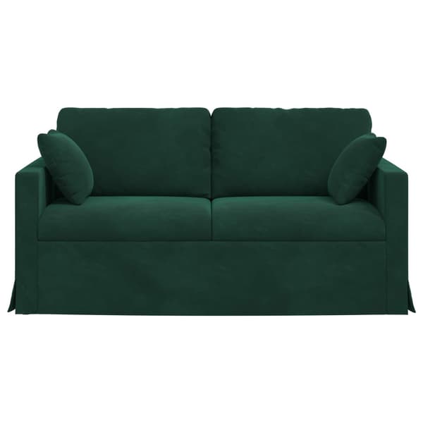 Soffa Mörkgrön 158 x 78 x 80 cm Sammet