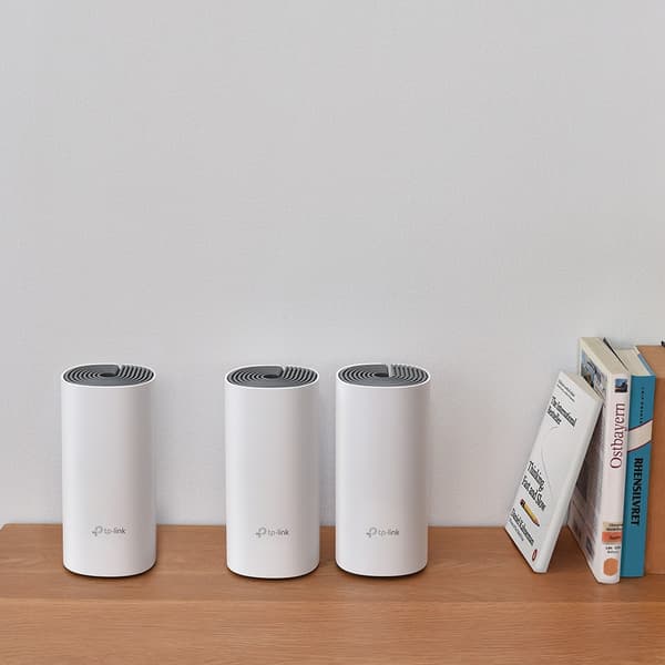 TP-Link Deco E4 (3-pack) Dual-band (2,4 GHz / 5 GHz) Wi-Fi 5 (802.11ac) Vit, Grå 2 Intern