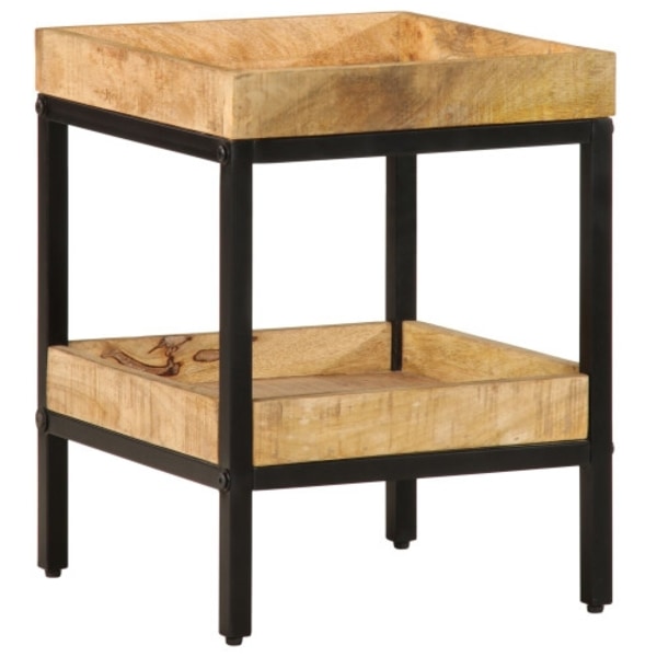 Sidobord 35x35x45 cm Solid Wood Rough Mango