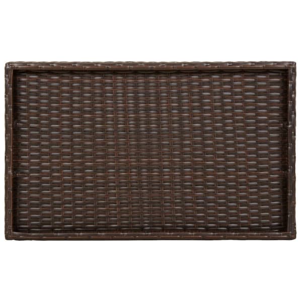 Hopfällbart brickbord brun 65x40x75 cm konstrotting