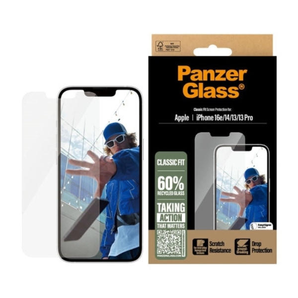 PanzerGlass - skärmskydd för mobiltelefon - klassisk passform med EasyAligner