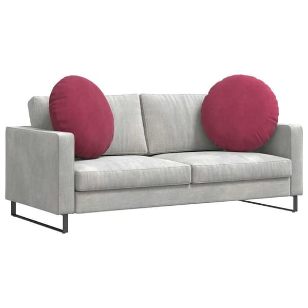 Sittkuddar 2 pcs Vinröd Ø 80 x 29 cm Sammet