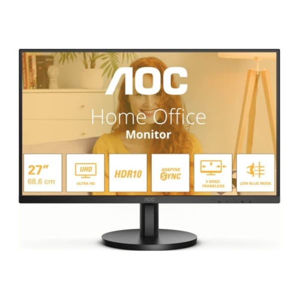 AOC Basic-line U27B3M - B3 Series - LED-skärm - 27" - HDR Svart