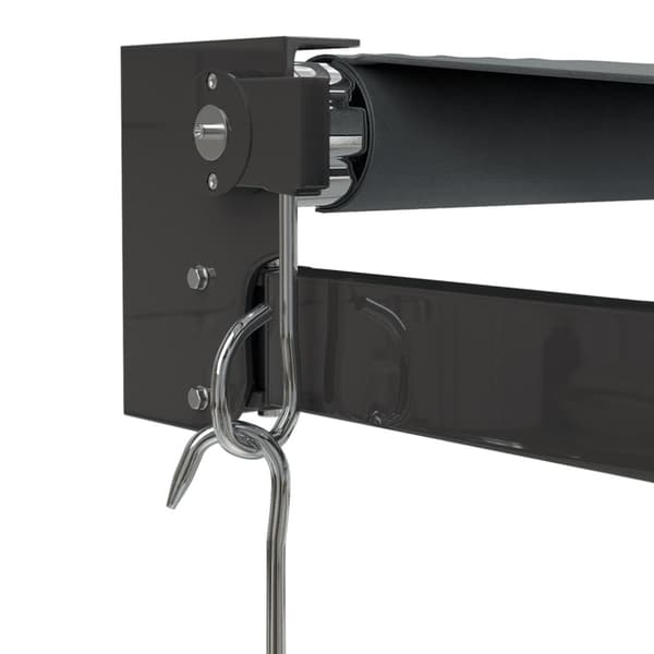 Markis infällbar antracit 3x2,5 m tyg&aluminium