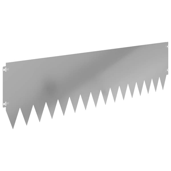 Kant för gräsmatta 10 pcs 103 x 30 cm Stål Silver