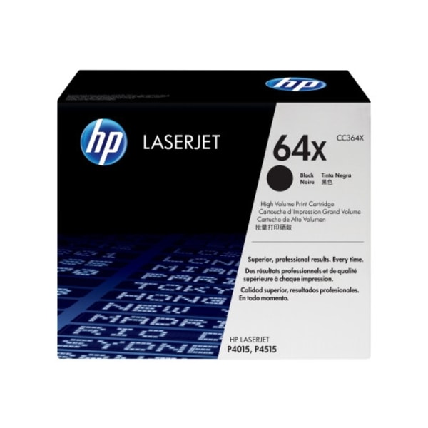 HP 64X - Lång livslängd - svart - original - LaserJet - tonerkassett (CC364X)