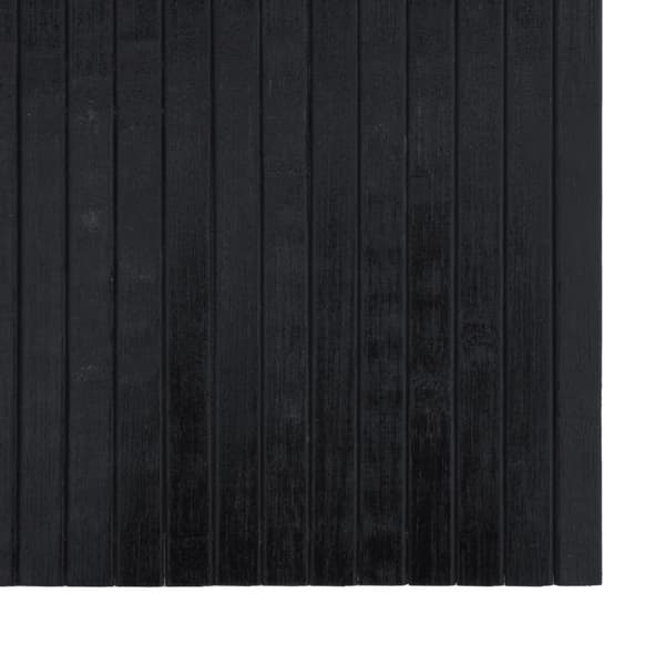 Matta rektangulär svart 100x200 cm bambu