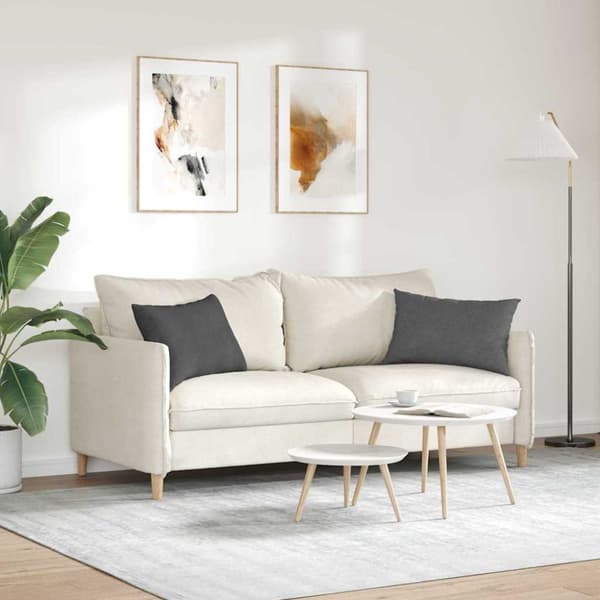 Sofakuddar 2 pcs Mörkgrå 60 x 40 cm Kordread tyg