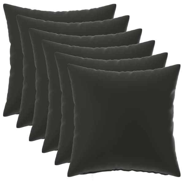 Kudde med kudde HEERLEN 6 st Svart Polyester
