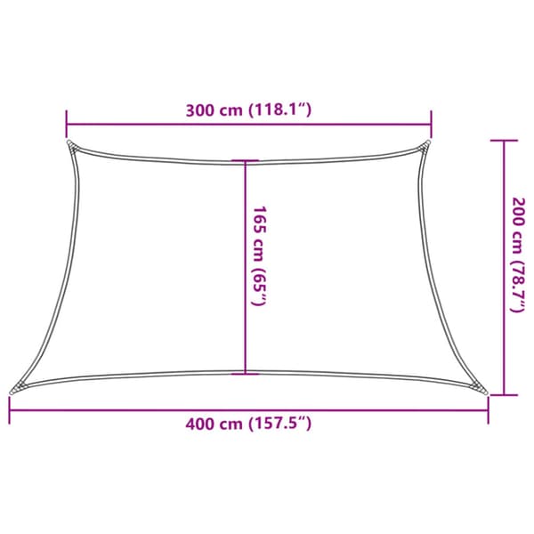 Solsegel 160 g/m² vit 3/4x2 m HDPE