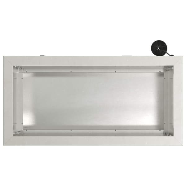 Odlingslåda med LED Silver 30 x 60 x 30 cm Rostfritt stål
