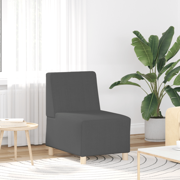 Modulsofa utan armstöd 3 pcs Mörkgrå 55 x 74 x 82 cm