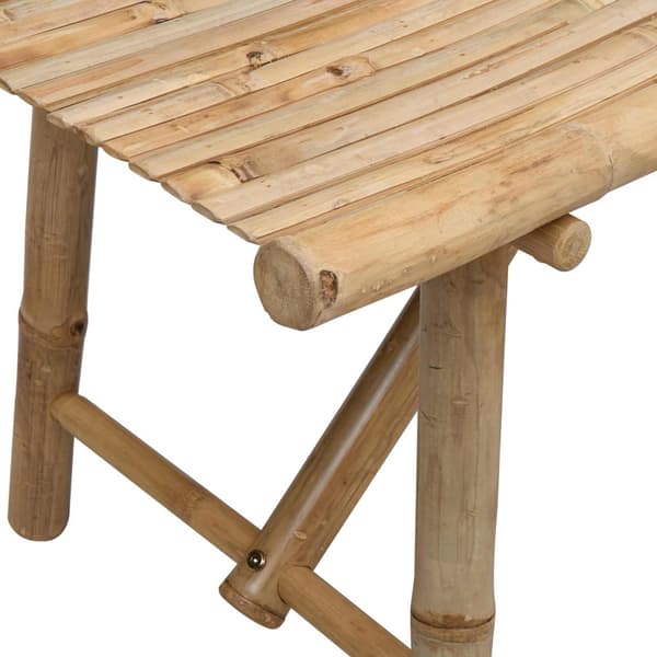 Trädgårdsbänk Naturfärg 110 x 45 x 50 cm Bambus