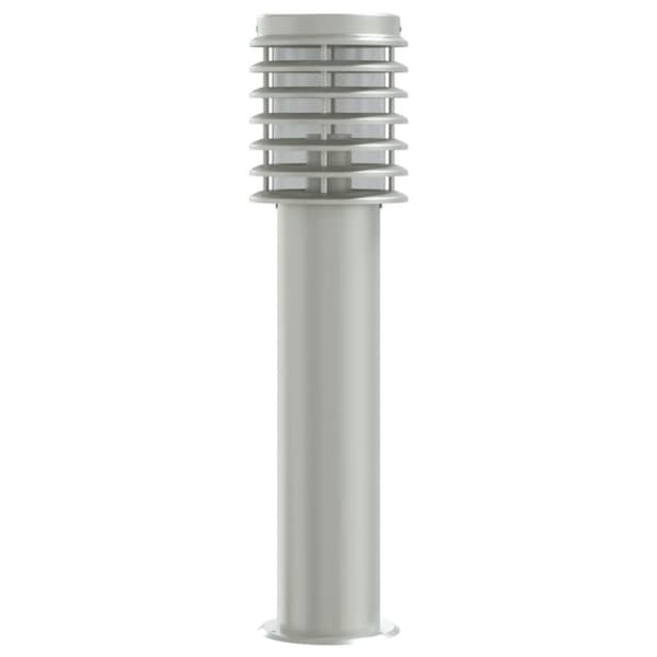 Utomhusgolvlampor 3 st silver 60 cm rostfritt stål