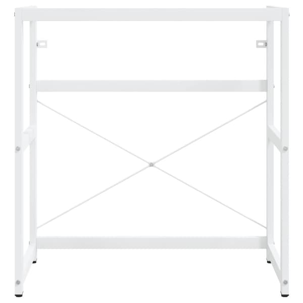 Ram för tvättställ vit 79x38x83 cm järn