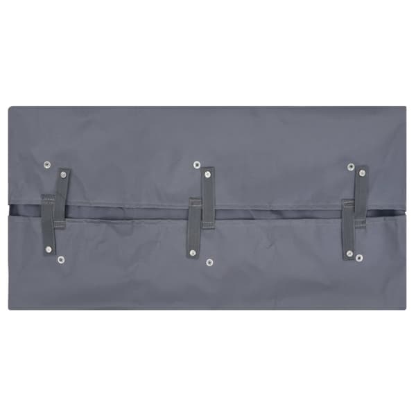 Innerfoder till trädgårdsvagn mörkgrå 81x41x40 cm tyg
