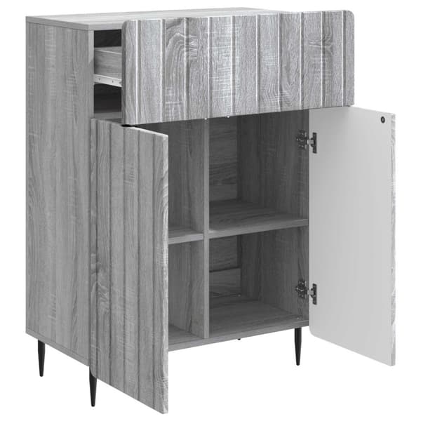 Sideboard Grå sonoma-ek 66 x 34,5 x 92 cm Konstruerat trä