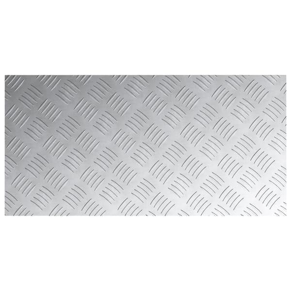 Trappsteg Rektangulär 2 pcs Silver 80 x 40 cm Aluminium